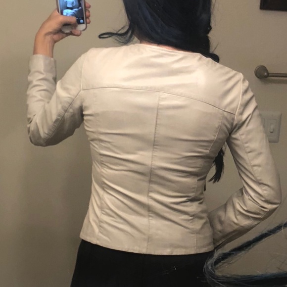 Leather jacket from Italy beige tan Kylie Jenner - Picture 4 of 8